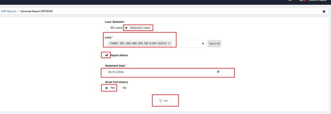 Borrower Statement Generate 2