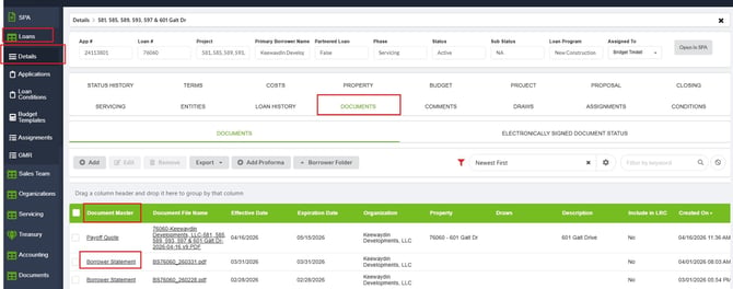 Borrower Statement Upload Replace 1