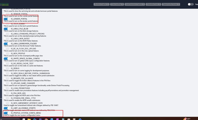 Enable Configuration Tables 2
